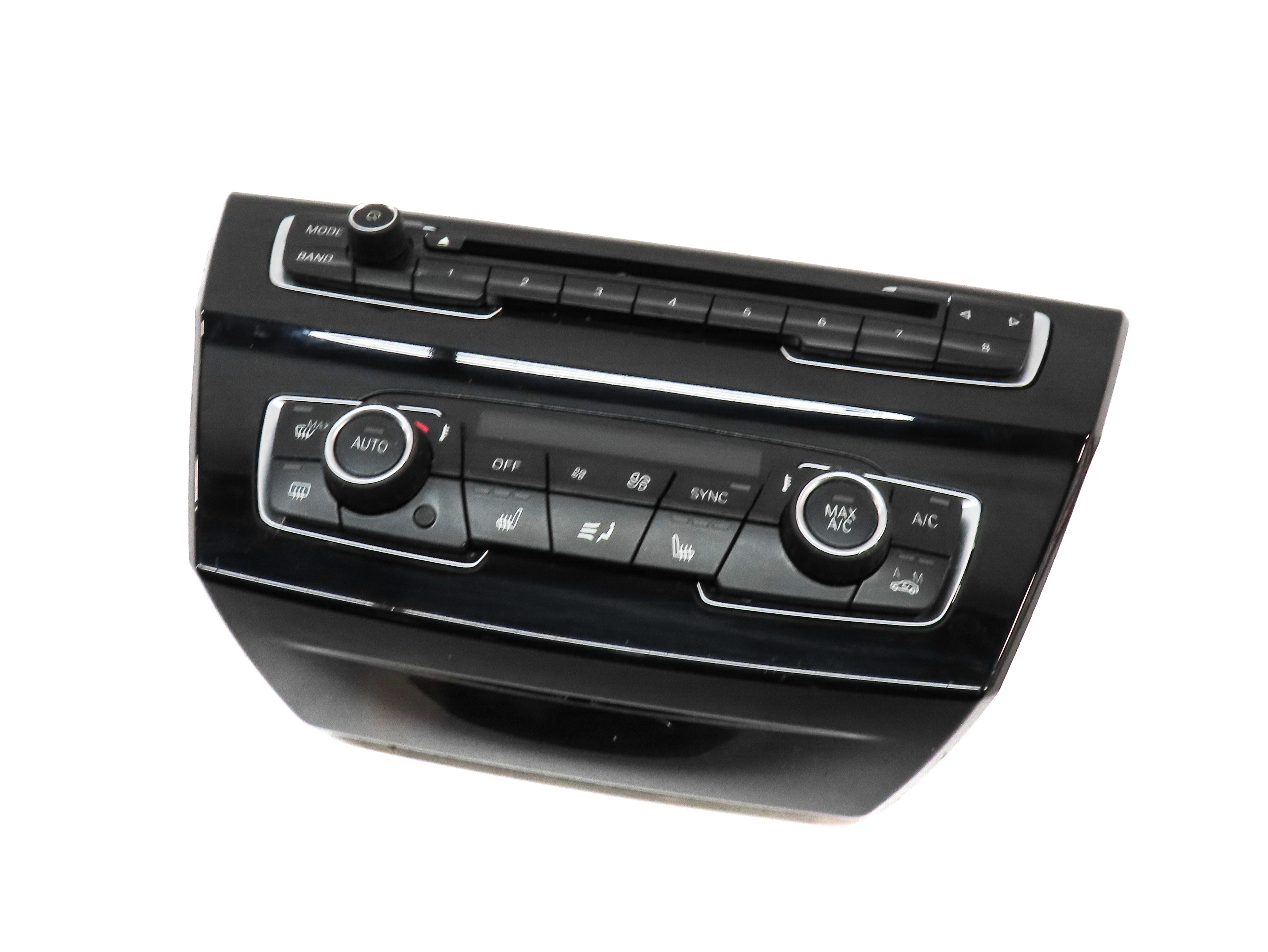 16-20 BMW X1 X2 (F39 F48) A/C HEAD CLIMATE RADIO CONTROL PANEL w/ TRIM — exact item pictured